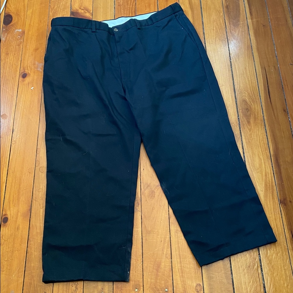 Haggar Black Casual Pants 100% cotton 42 waist 29 inseam 42 x 29 New without tag